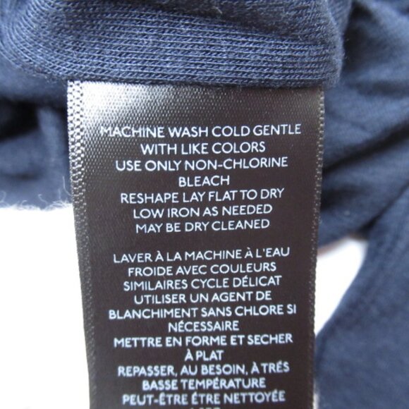 Anthropologie Maeve Long-Sleeve Bubble Top Navy Blue XS - Picture 6 of 10